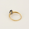 Bague 54 Bague Solitaire en or jaune, saphir et diamants 58 Facettes DV25212-34-54-3