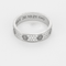 Bague 53 CARTIER - Love Bague - Petit Modèle - en or gris et diamants. 58 Facettes DV25256-1