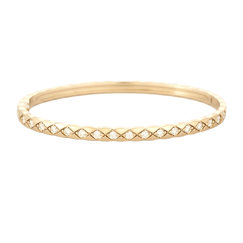 Bracelet CHANEL - COCO CRUSH - Bracelet en or beige et diamants 58 Facettes DV26897-1