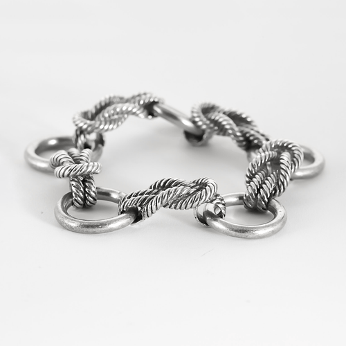 Bracelet Hermès Audierne - Bracelet en argent. Vintage 58 Facettes DV21275-2