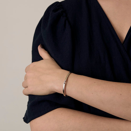 Bracelet Chaumet Bracelet Liens Évidence bracelet, white gold, Diamond, 0.05 carat 58 Facettes DV23634-1
