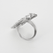 Bague 58 Bague de style Art déco en platine et or blanc, diamants 58 Facettes DV26220-5-58-2