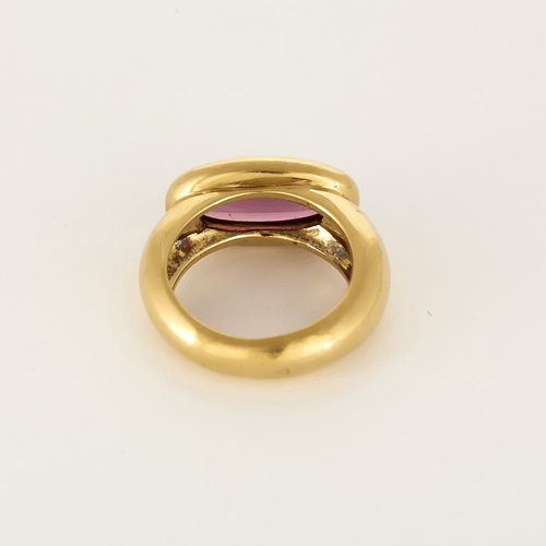Bague 49 Bague en or jaune et tourmaline 58 Facettes DV15938-12-49-2