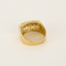 Bague 57,5 Bague de type chevalière en or jaune et diamants 58 Facettes DV25801-6-575-5