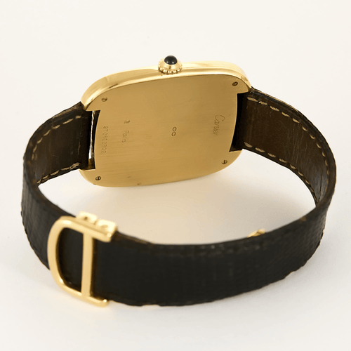 Montre CARTIER - Gondole Jumbo - Rare montre en or jaune à cadran tonneau et mouvement mécanique à remontage manuel 58 Facettes DV26878-3