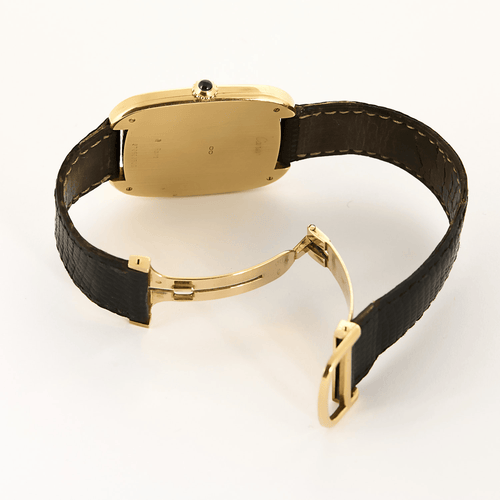 Montre CARTIER - Gondole Jumbo - Rare montre en or jaune à cadran tonneau et mouvement mécanique à remontage manuel 58 Facettes DV26878-3