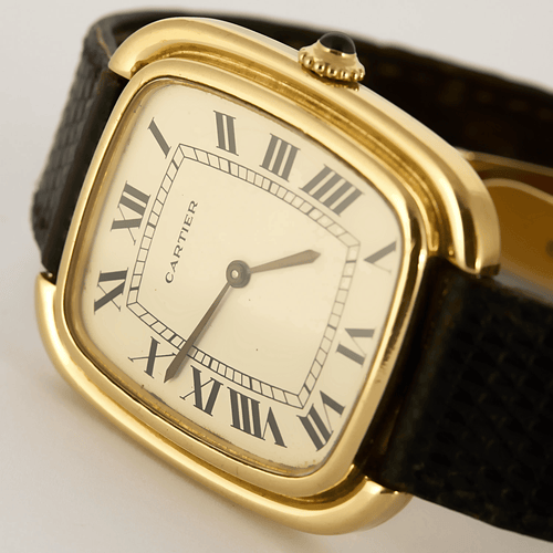 Montre CARTIER - Gondole Jumbo - Rare montre en or jaune à cadran tonneau et mouvement mécanique à remontage manuel 58 Facettes DV26878-3