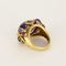 Bague 53 Importante bague en or jaune, diamants, améthystes, tourmalines et péridots 58 Facettes DV25732-1-53-2