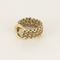 Bague 51 Hermes - Rare Bague Etrier en or et argent 58 Facettes DV25505-10