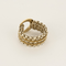 Bague 51 Hermes - Rare Bague Etrier en or et argent 58 Facettes DV25505-10