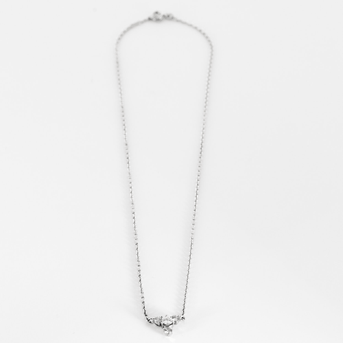 Collier Collier en or gris et diamants 58 Facettes DV25505-7
