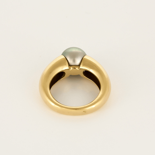Bague 54 Bague en or jaune et perle de Tahiti 58 Facettes DV0640-15-54-3