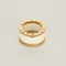Bague 52 BULGARI - B Zéro - Bague en or rose et céramique blanche. 58 Facettes DV26400-1
