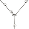 Collier MIKIMOTO - Collier négligé en or blanc, perles de culture Akoya et diamants 58 Facettes DV14847-1