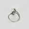Bague 52 Bague en or gris, perle de culture blanche et diamants 58 Facettes DV22972-35-52-1