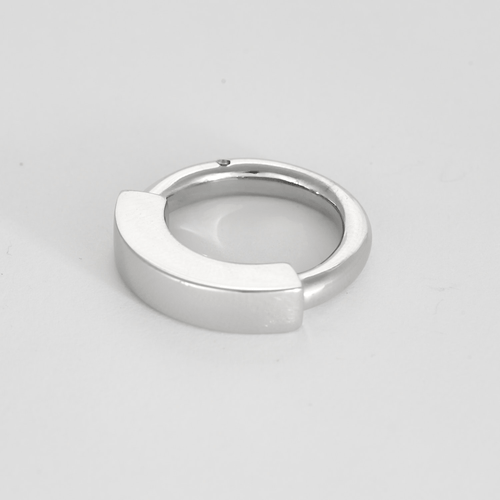 Bague 47 Bague en or blanc à pont 58 Facettes DV15938-5-47-2