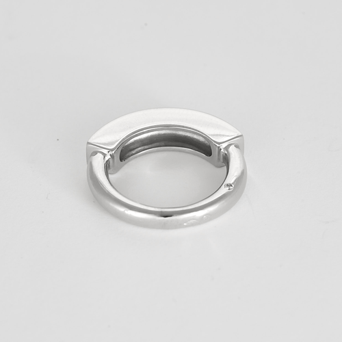Bague 47 Bague en or blanc à pont 58 Facettes DV15938-5-47-2