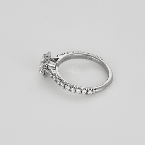 Bague 53 CARTIER - Destinée - Bague en platine et diamants 58 Facettes DV26954-1-53-2