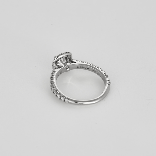 Bague 53 CARTIER - Destinée - Bague en platine et diamants 58 Facettes DV26954-1-53-2