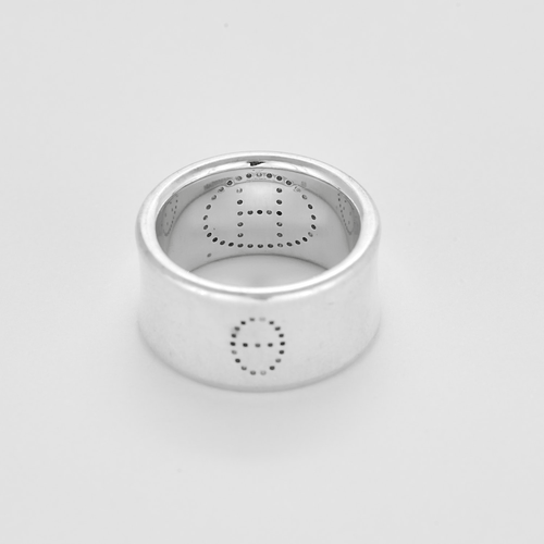 Bague 53 Hermès - Ellipse Ruban - Bague en argent 58 Facettes DV22972-54-53-2
