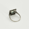 Bague 52,5 Bague en or gris, émeraude et diamants 58 Facettes DV22972-45-525-6