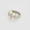 Bague 46 Bague en or gris, perles de cultures blanches et diamants 58 Facettes DV22972-44-46-2