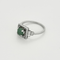 Bague 53 Bague en platine, émeraude et diamants 58 Facettes DV22972-46-53-2