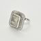 Bague 49 Bague en or gris, prasiolite et diamants 58 Facettes DV22972-51-49-2