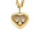 Collier Chopard - Happy Diamonds Icons - Collier en or jaune trois diamants 58 Facettes DV0736-2