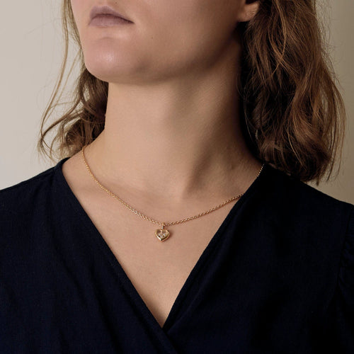 Collier Chopard - Happy Diamonds Icons - Collier en or jaune trois diamants 58 Facettes DV0736-2