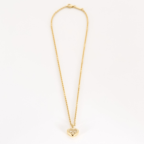 Collier Chopard - Happy Diamonds Icons - Collier en or jaune trois diamants 58 Facettes DV0736-2