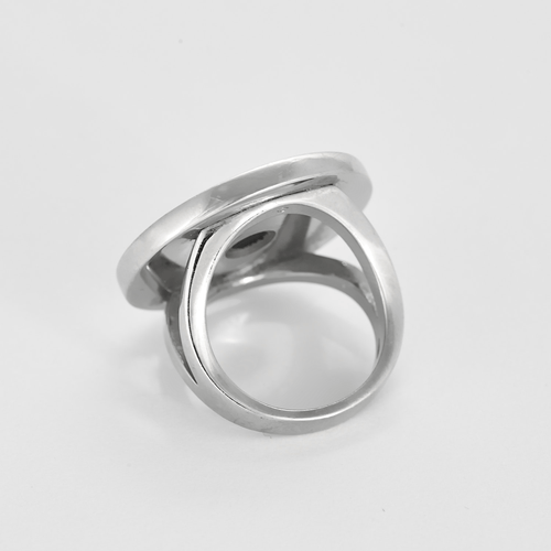 Bague 51,5 BULGARI - "Bulgari Bulgari" grand modèle - Bague en or blanc et onyx 58 Facettes DV22972-29-515-5
