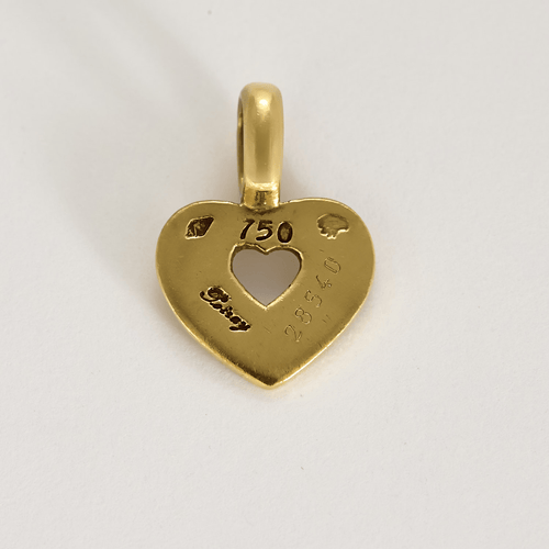 Pendentif POIRAY - Pendentif Coeur Secret en or jaune. Small. 58 Facettes DV26485-1