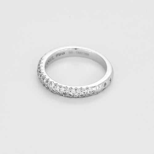 Bague 50 CHANEL - Alliance or blanc  et diamants 2.65 carats 58 Facettes DV0343-37