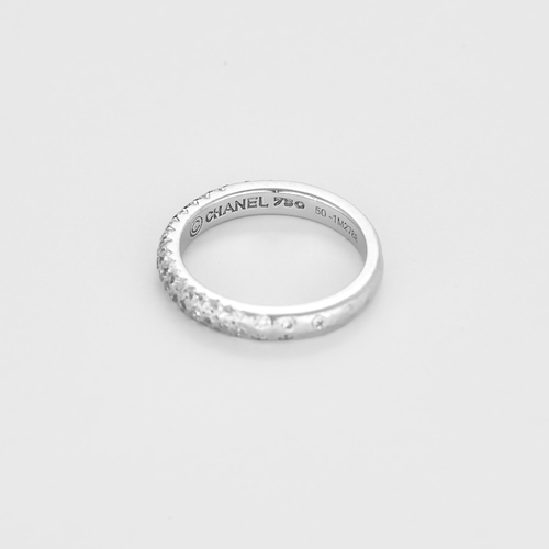 Bague 50 CHANEL - Alliance or blanc  et diamants 2.65 carats 58 Facettes DV0343-37