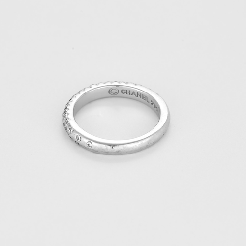 Bague 50 CHANEL - Alliance or blanc  et diamants 2.65 carats 58 Facettes DV0343-37