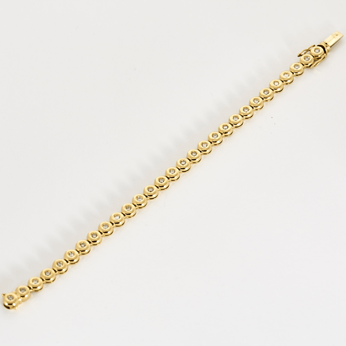 Bracelet Bracelet en or jaune et diamants 58 Facettes DV23684-1