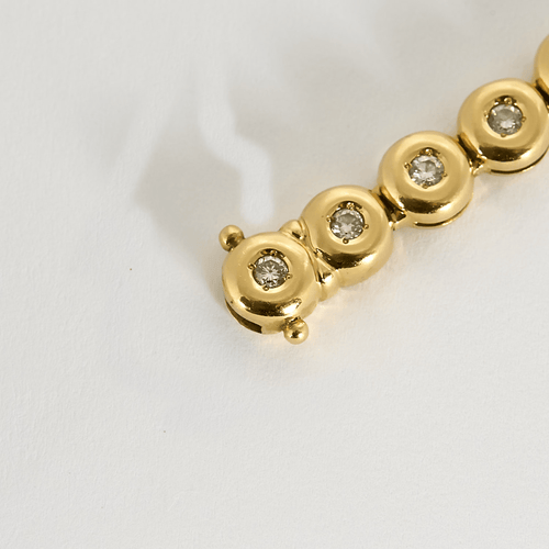 Bracelet Bracelet en or jaune et diamants 58 Facettes DV23684-1