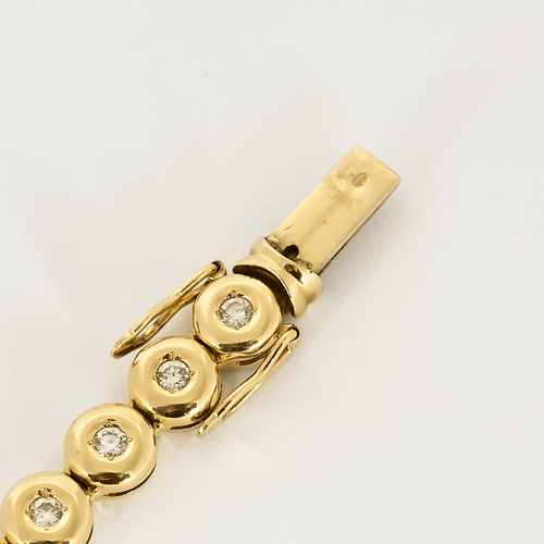 Bracelet Bracelet en or jaune et diamants 58 Facettes DV23684-1