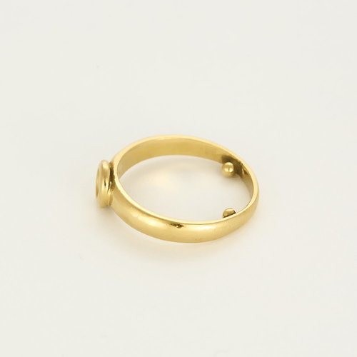Bague 51.5 Bague Solitaire en or jaune et diamant 58 Facettes DV23684-9