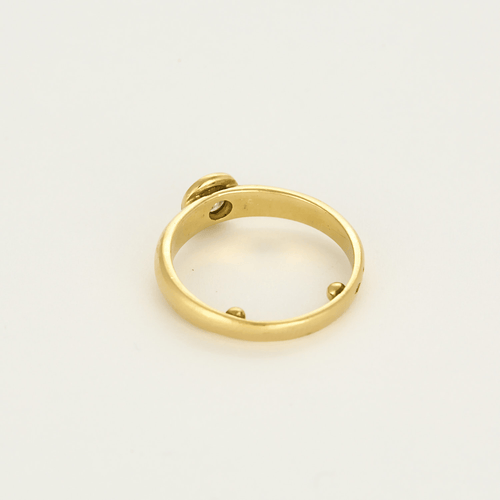 Bague 51.5 Bague Solitaire en or jaune et diamant 58 Facettes DV23684-9