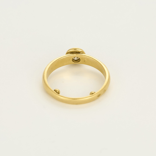 Bague 51.5 Bague Solitaire en or jaune et diamant 58 Facettes DV23684-9