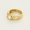 Bague 59 Bague en or jaune et diamants 58 Facettes DV23684-2