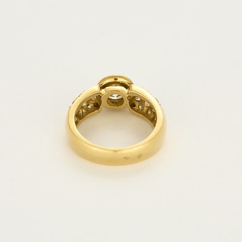 Bague 59 Bague en or jaune et diamants 58 Facettes DV23684-2