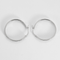 Boucles d'oreilles Paire d'Anneaux d'oreilles , créoles en or gris et diamants 58 Facettes DDV26537-3