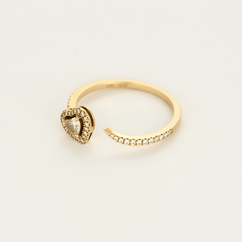 MESSIKA - Joy Coeur - Bague en or rose et diamants
