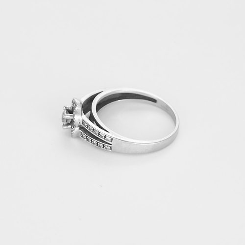 Bague 54,5 MAUBOUSSIN - Chance of Love n° 2 - Bague en or blanc et diamants 58 Facettes DV20543-4-545-6