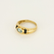 Bague 53 Bague jonc or jaune, topaze et saphirs 58 Facettes DV5390-17