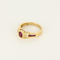 Bague 53 Bague en or jaune, rubis et diamants 58 Facettes DV5390-19