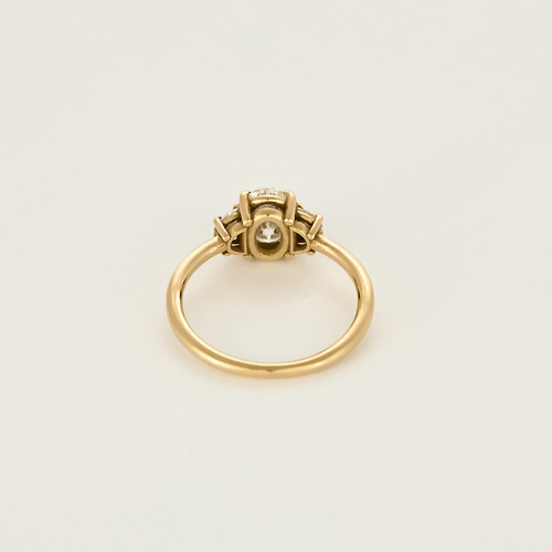 Bague 49 Bague en or jaune et diamants 58 Facettes DV6585-1-49-2